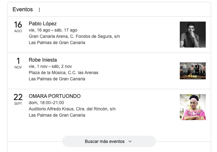 rich snippets eventos