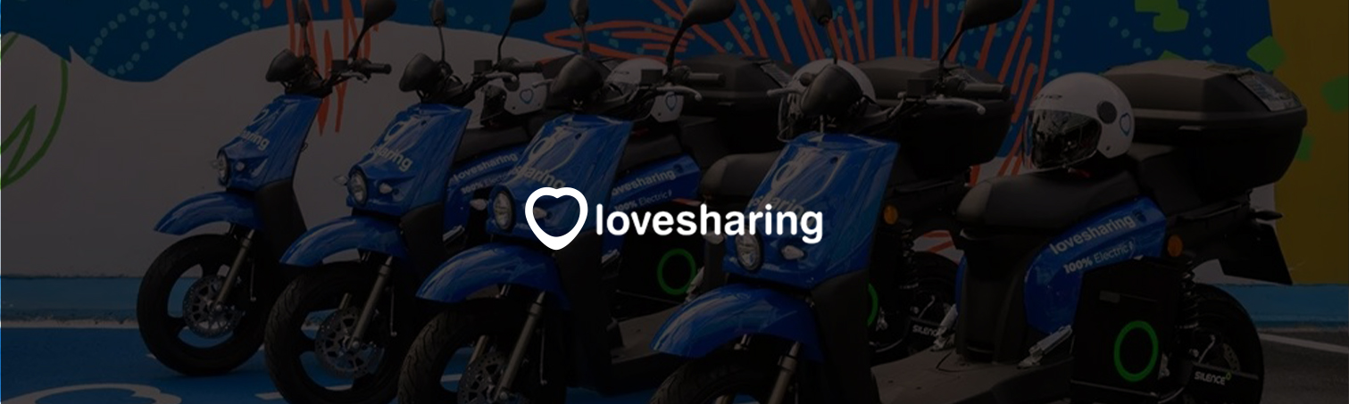 lovesharing blaue motorräder