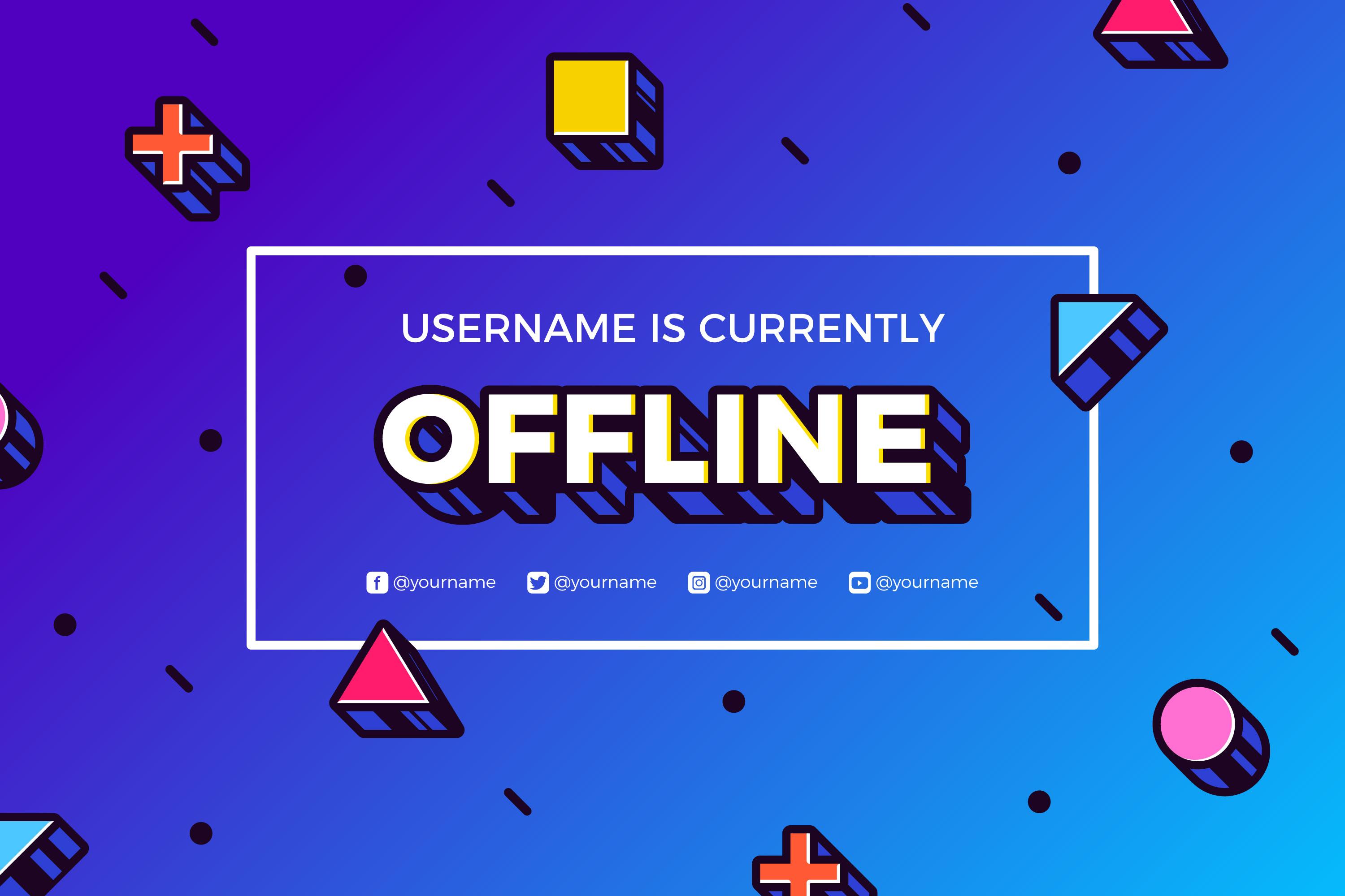 Офлайн страница. Memphis Style offline twitch. Кнопки для Твича.